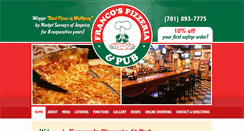 Desktop Screenshot of francospizzeria.biz